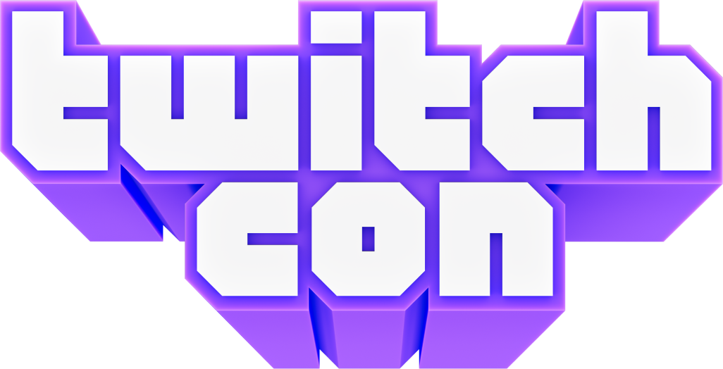 3d letters of the TwitchCon logo